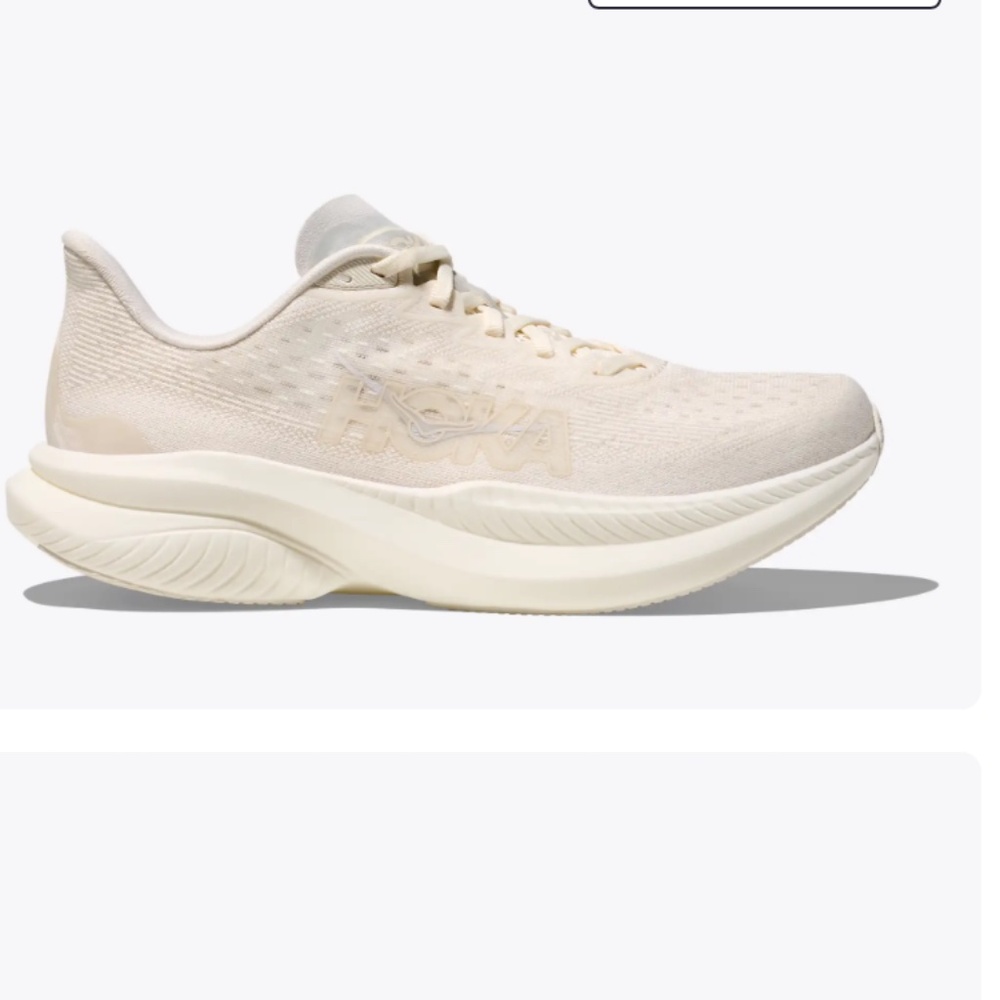 Hoka Mach 6 Alabaster / Cosmic Grey Athletic Running Shoes